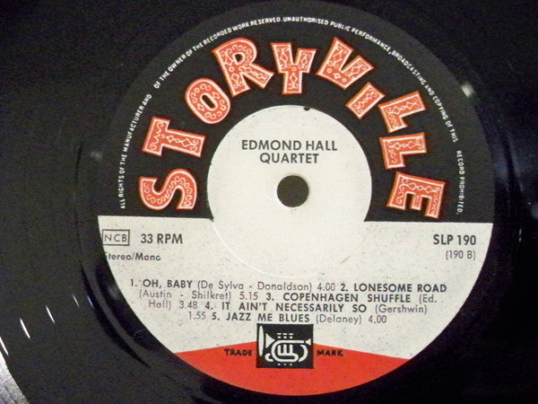Edmond Hall Quartet* - Edmond Hall Quartet (LP)