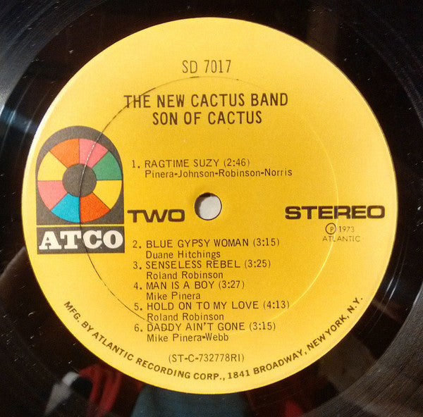 The New Cactus Band - Son Of Cactus (LP, Album, Ric)