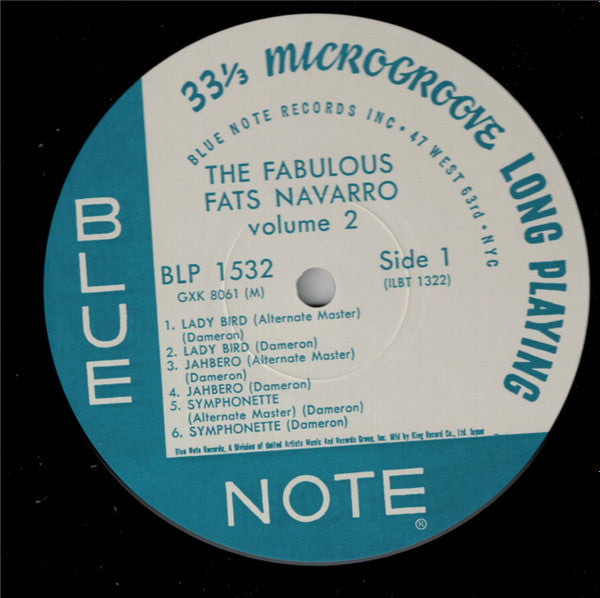 Fats Navarro - The Fabulous Fats Navarro Volume 2(LP, Album, Mono, ...