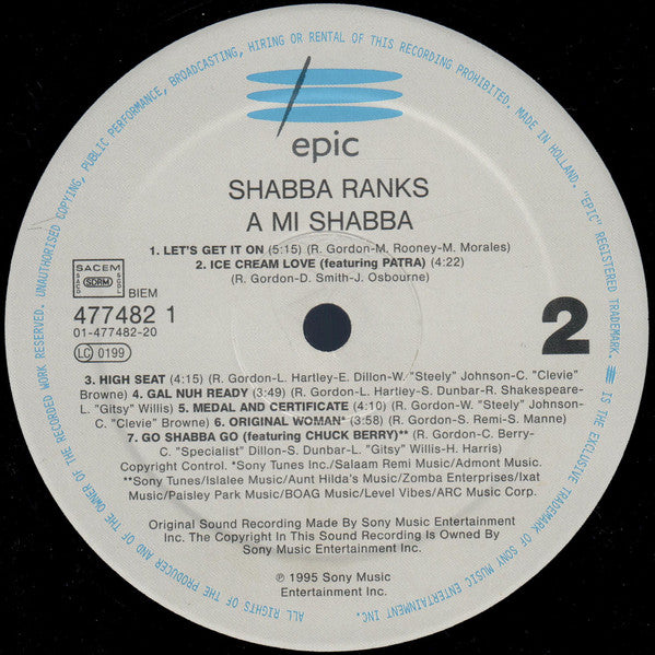 Shabba Ranks - A Mi Shabba (LP, Album)