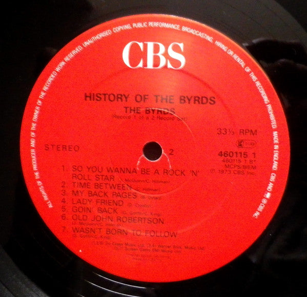 The Byrds - History Of The Byrds (2xLP, Comp, RE)