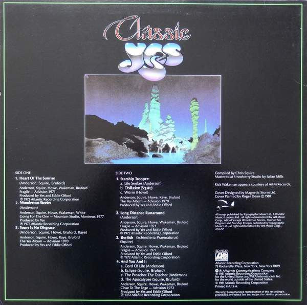 Yes - Classic Yes (LP, Comp, SP- + 7"", Single)