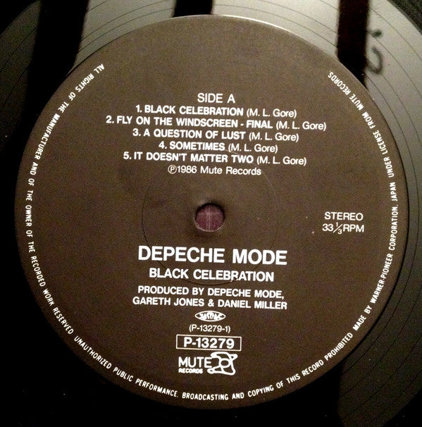 Depeche Mode - Black Celebration (LP, Album, Emb)