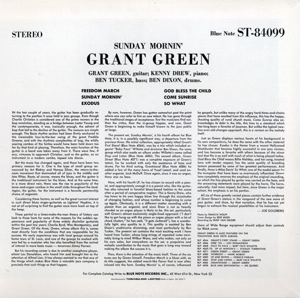 Grant Green - Sunday Mornin' (LP, Album, RE)