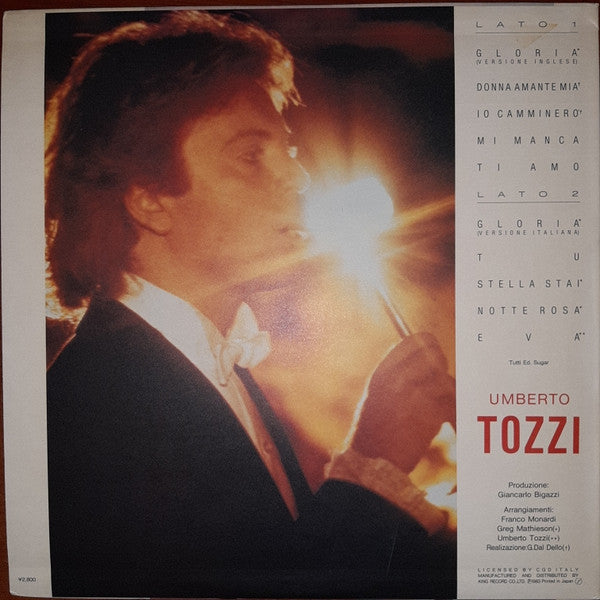 Umberto Tozzi - Gloria Più Gli Altri Successi (LP, Comp)