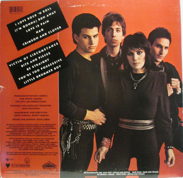 Joan Jett & The Blackhearts - I Love Rock 'N Roll (LP, Album, Mon)