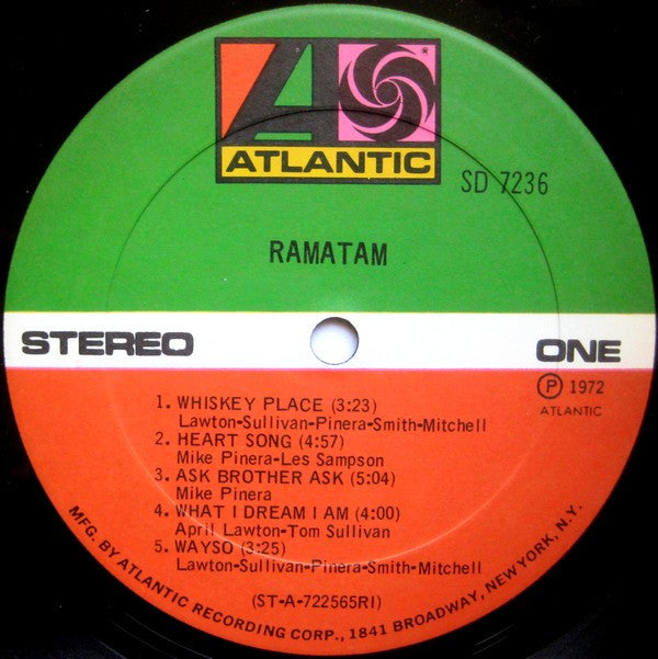 Ramatam - Ramatam (LP, Album, RI )