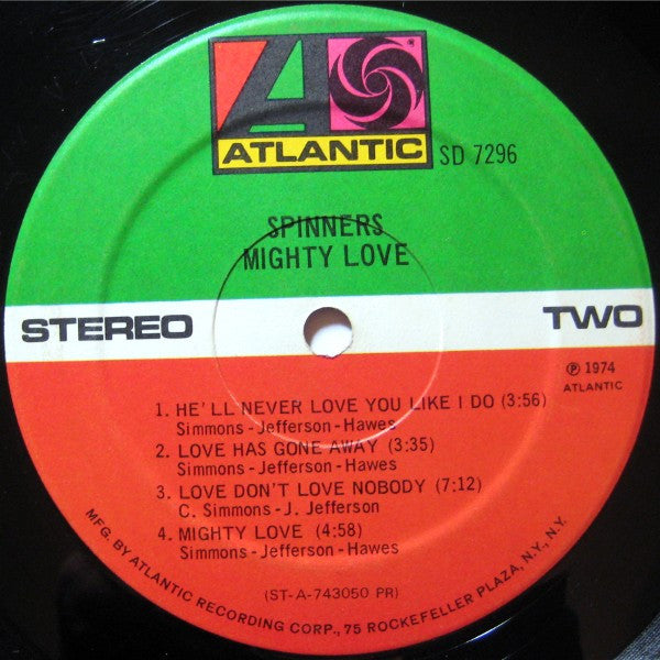 Spinners - Mighty Love (LP, Album, PR )