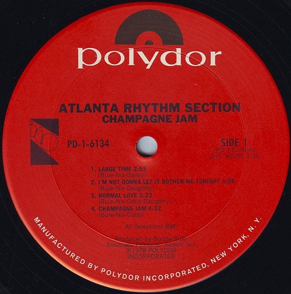 Atlanta Rhythm Section - Champagne Jam (LP, Album, San)