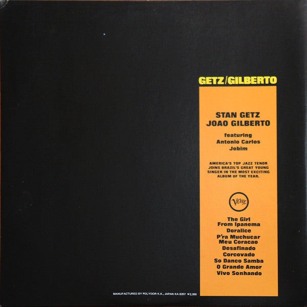 Stan Getz - Getz / Gilberto(LP, Album, RE)