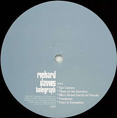 Richard Davies (3) - Telegraph (LP, Album, 190 + 7"", Ltd)