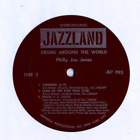 Philly Joe Jones* - Drums Around The World (LP, Album, RE)