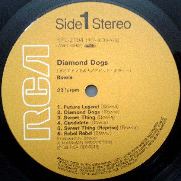 Bowie* - Diamond Dogs (LP, Album, RE)