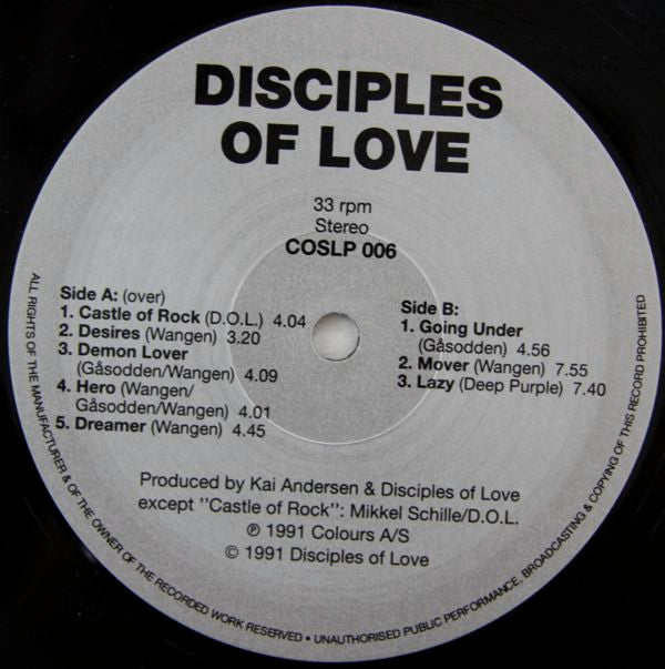 Disciples Of Love - Disciples Of Love (LP, Album)