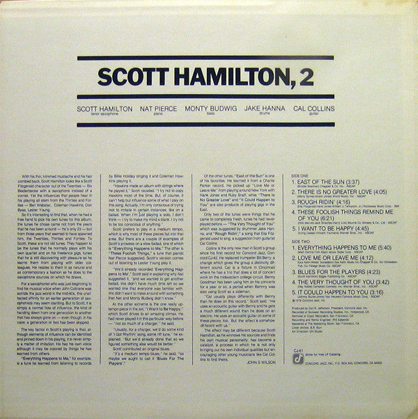 Scott Hamilton - Scott Hamilton, 2 (LP, Album)