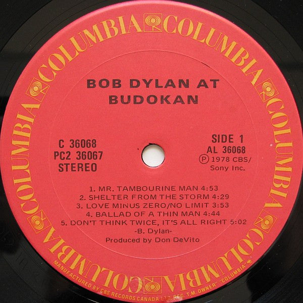 Bob Dylan - Bob Dylan At Budokan (2xLP, Album)
