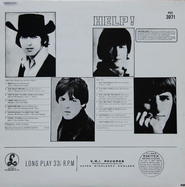 The Beatles - Help! (LP, Album, RE)