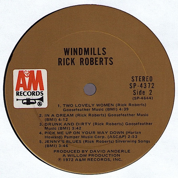Rick Roberts - Windmills (LP, Album)