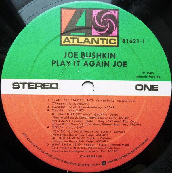 Joe Bushkin - Play It Again, Joe (LP, Album)