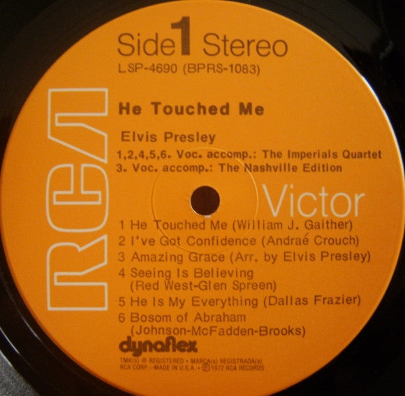 Elvis* - He Touched Me (LP, Album, Ind)