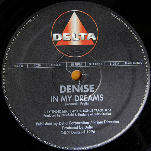 Denise (2) / Crystal (2) - In My Dreams / Poison Love (12"")
