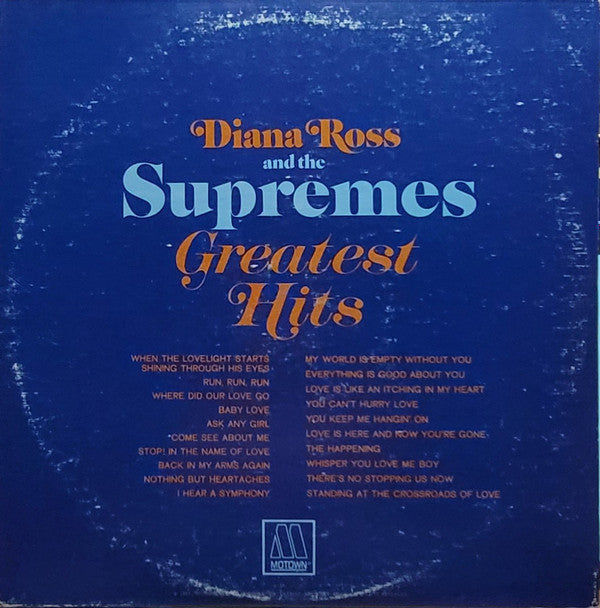 Diana Ross And The Supremes* - Greatest Hits (2xLP, Album, Comp, Mon)