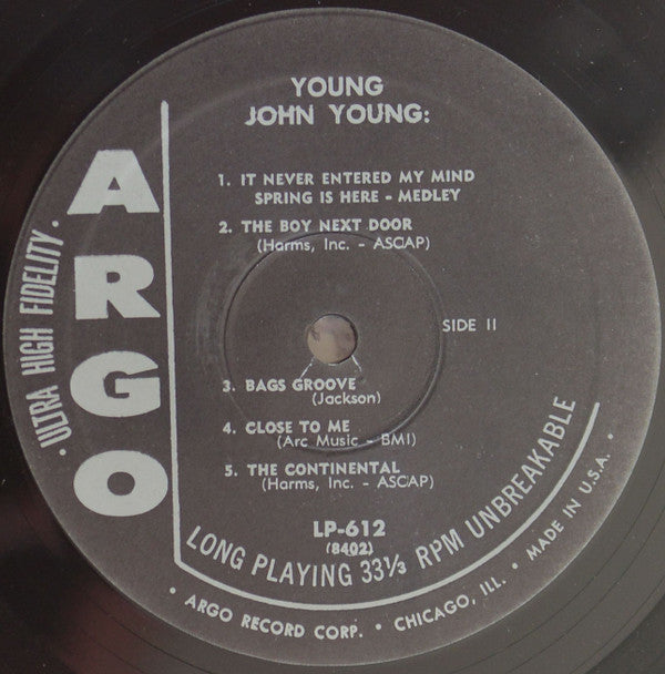 The John Young Trio - Young John Young (LP, RP)
