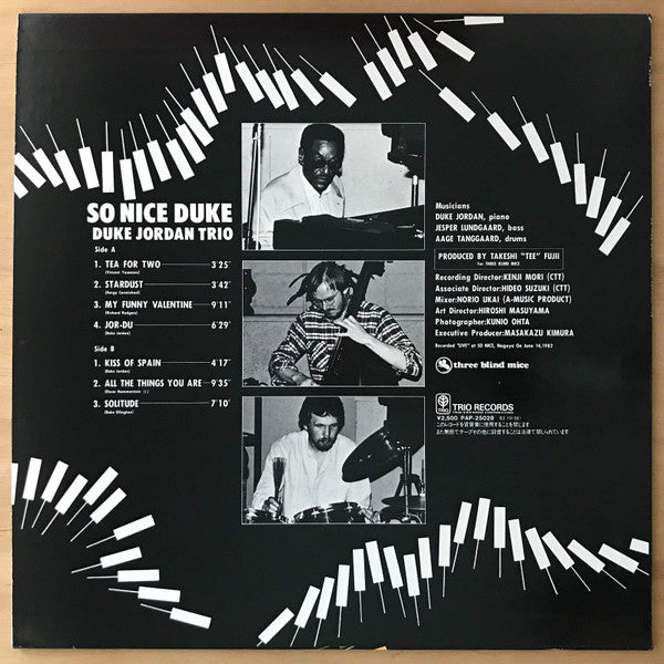 Duke Jordan Trio - So Nice Duke (LP, Album)