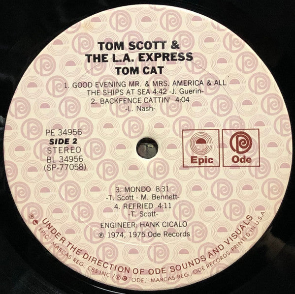 Tom Scott & The L.A. Express - Tom Cat (LP, Album, RE, San)