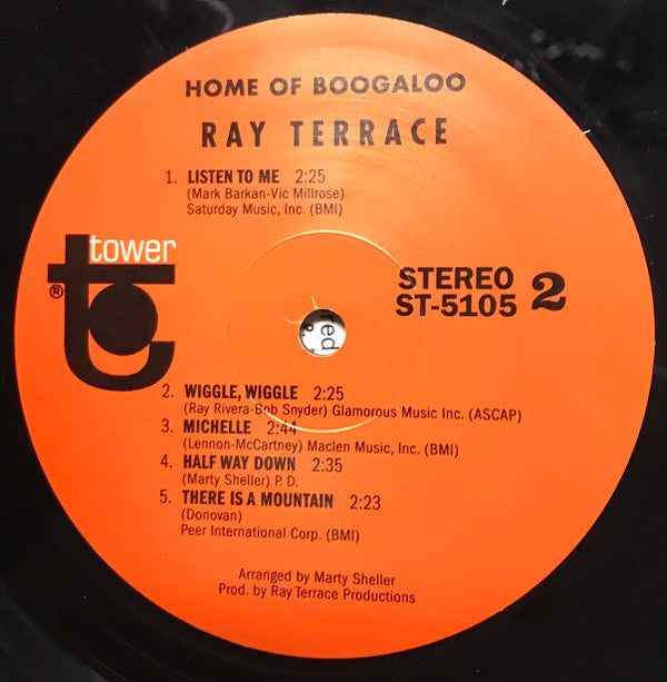 Ray Terrace - Home Of Boogaloo (LP, Album, RE)