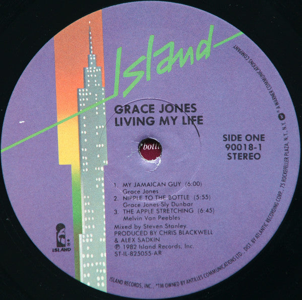 Grace Jones - Living My Life (LP, Album, All)