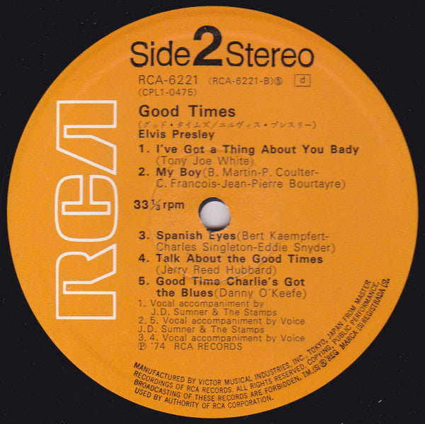 Elvis Presley - Good Times = グッド・タイムズ (LP, Album)