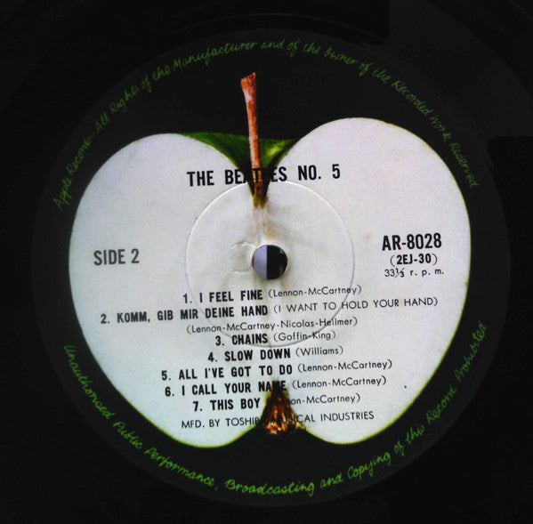 The Beatles - Beatles No. 5 (LP, Comp, Mono, RE, Red)