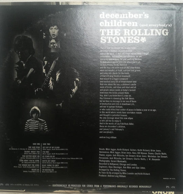 The Rolling Stones - December's Children (And Everybody's)(LP, Albu...