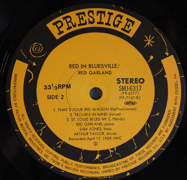Red Garland - Red In Bluesville (LP, Album, RE)