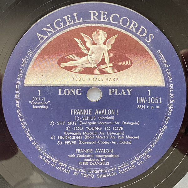 Frankie Avalon - Frankie Avalon ! (10"", Comp)