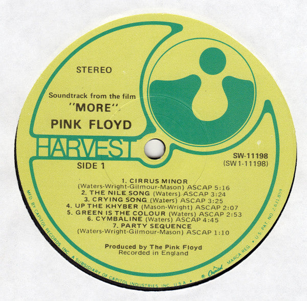 Pink Floyd - Original Motion Picture Soundtrack From The Film ""Mor...