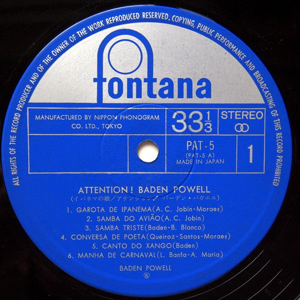 Baden Powell - Attention! Baden Powell! (LP, Comp)