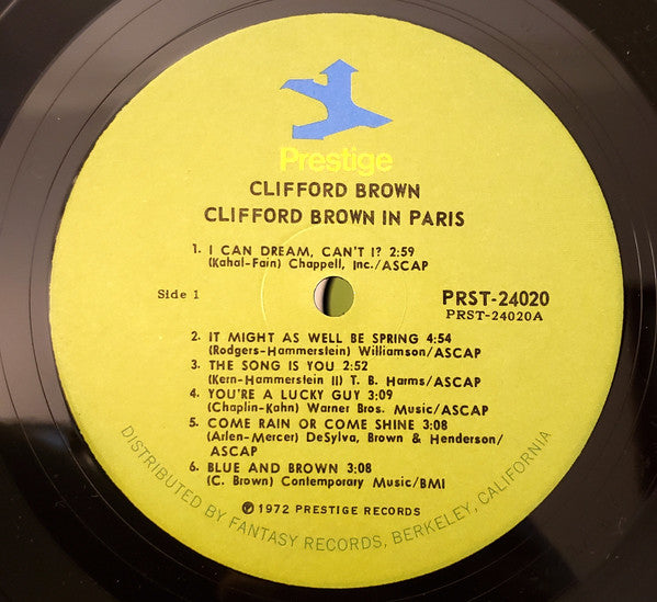 Clifford Brown - Clifford Brown In Paris (2xLP, Comp, Gat)
