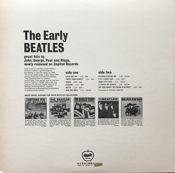 The Beatles - The Early Beatles (LP, Comp, Gat)