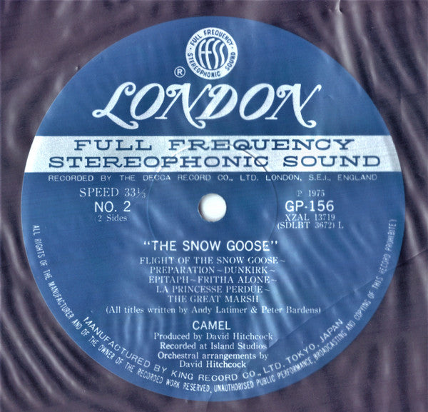 Camel - Music Inspired By The Snow Goose (LP, Album)