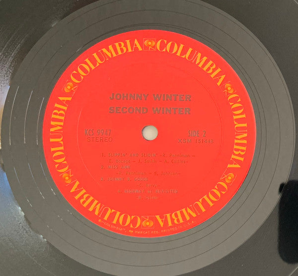 Johnny Winter - Second Winter (2xLP, Album, RE, RP, Pit)