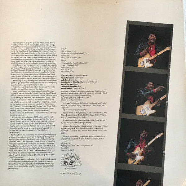 Albert Collins And The Ice Breakers* - Don't Lose Your Cool (LP)