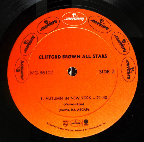 Clifford Brown All Stars - Clifford Brown All Stars (LP, Album, RE)