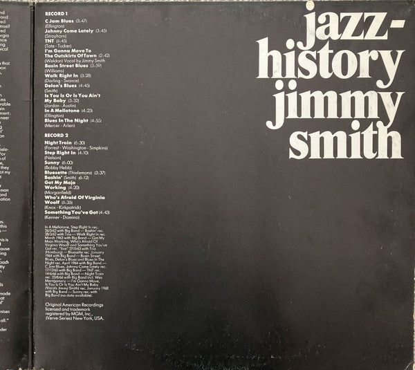 Jimmy Smith - Jazz-History, Vol. 1 (2xLP, Comp)
