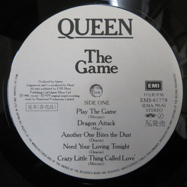 Queen - The Game (LP, Album, Promo, RE)