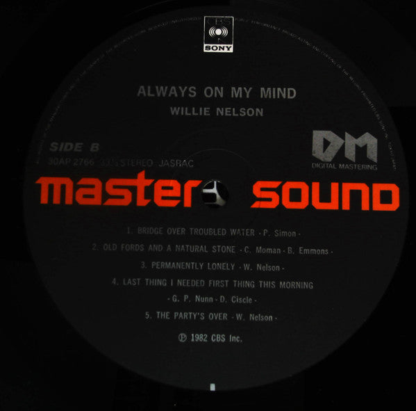 Willie Nelson - Always On My Mind (LP, Album, Mas)