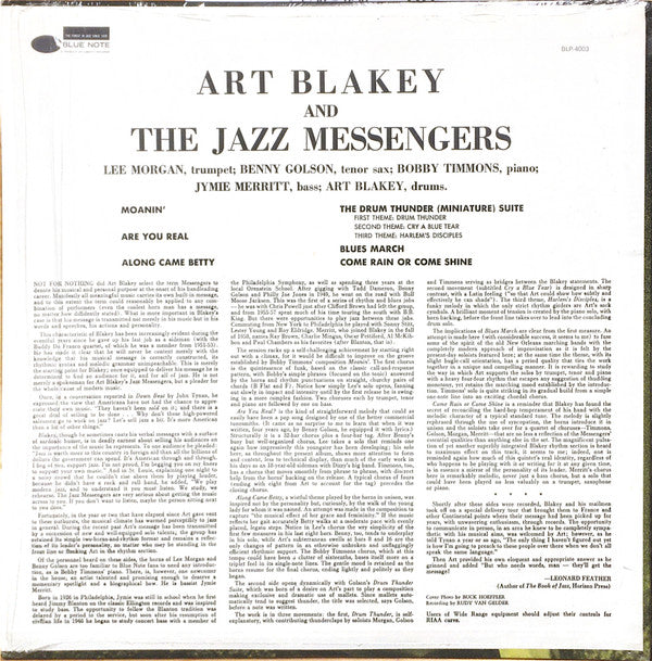 Art Blakey & The Jazz Messengers - Moanin' (LP, Album, ser)