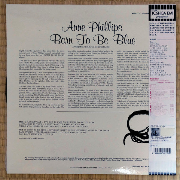 Anne Phillips - Born To Be Blue (LP, Mono, RE)