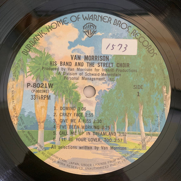 Van Morrison - His Band And The Street Choir (LP, Album, Gat)